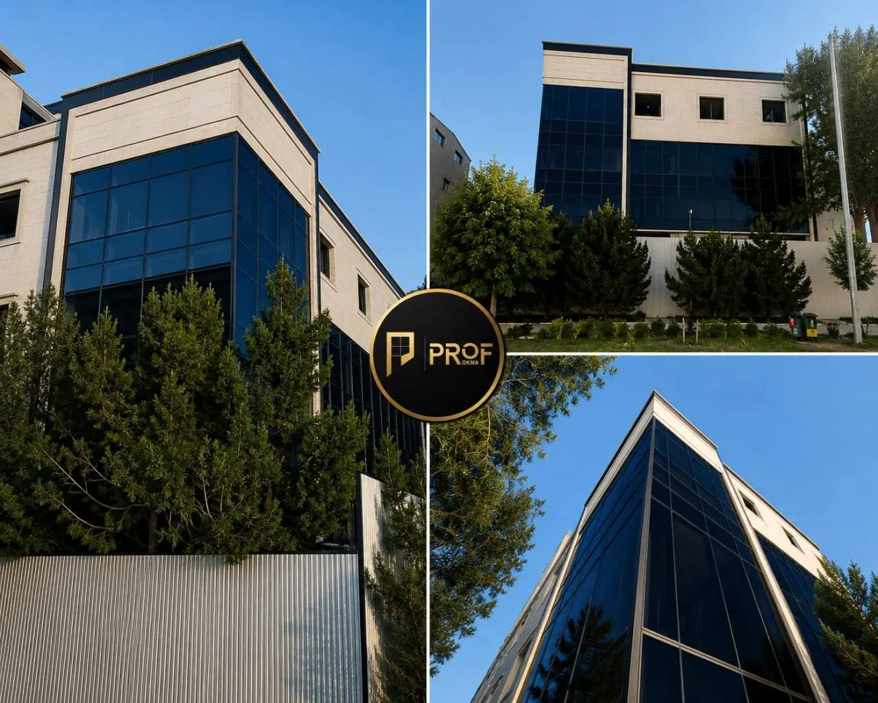 Samarqanddagi klinikaning tayyor fasad oynalashi — ProfOkna