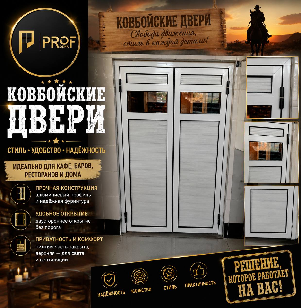 🤠 Ковбойские двери